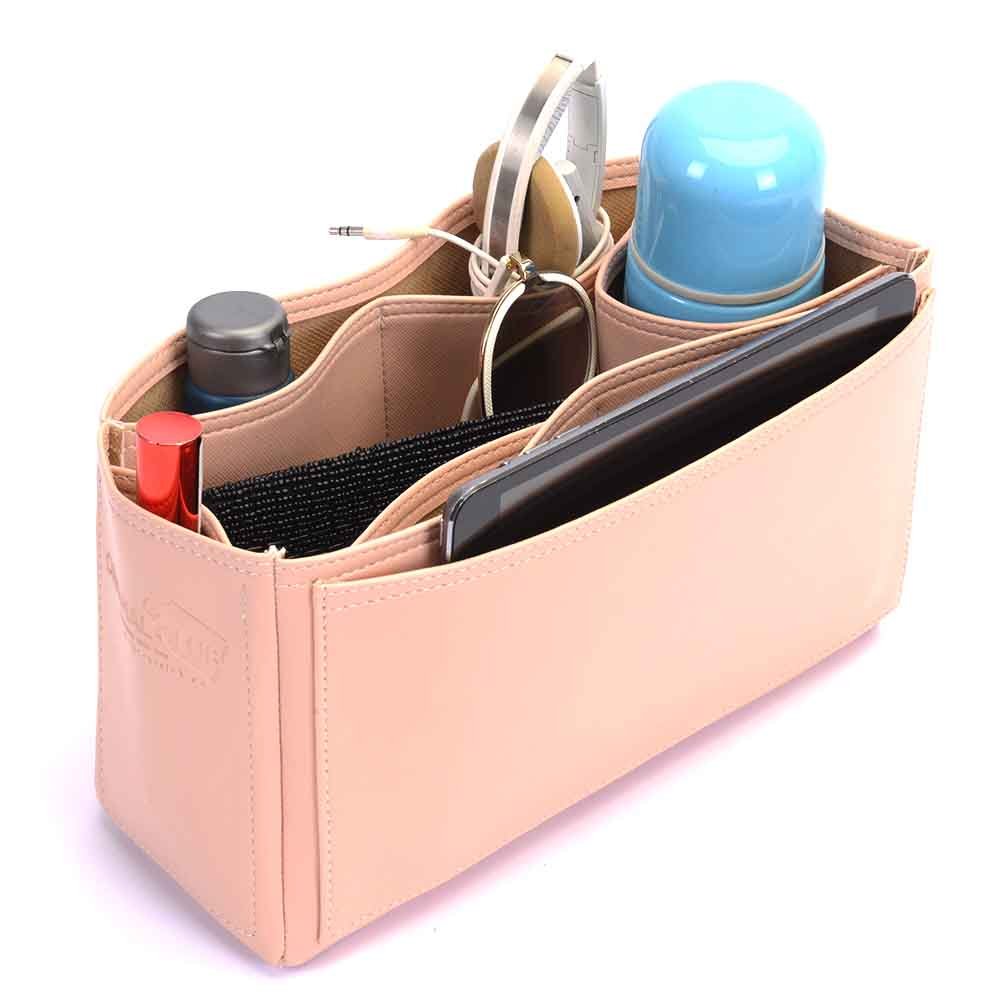 Herbag 31 Vegan Leather Handbag Organizer in Blush Pink Color